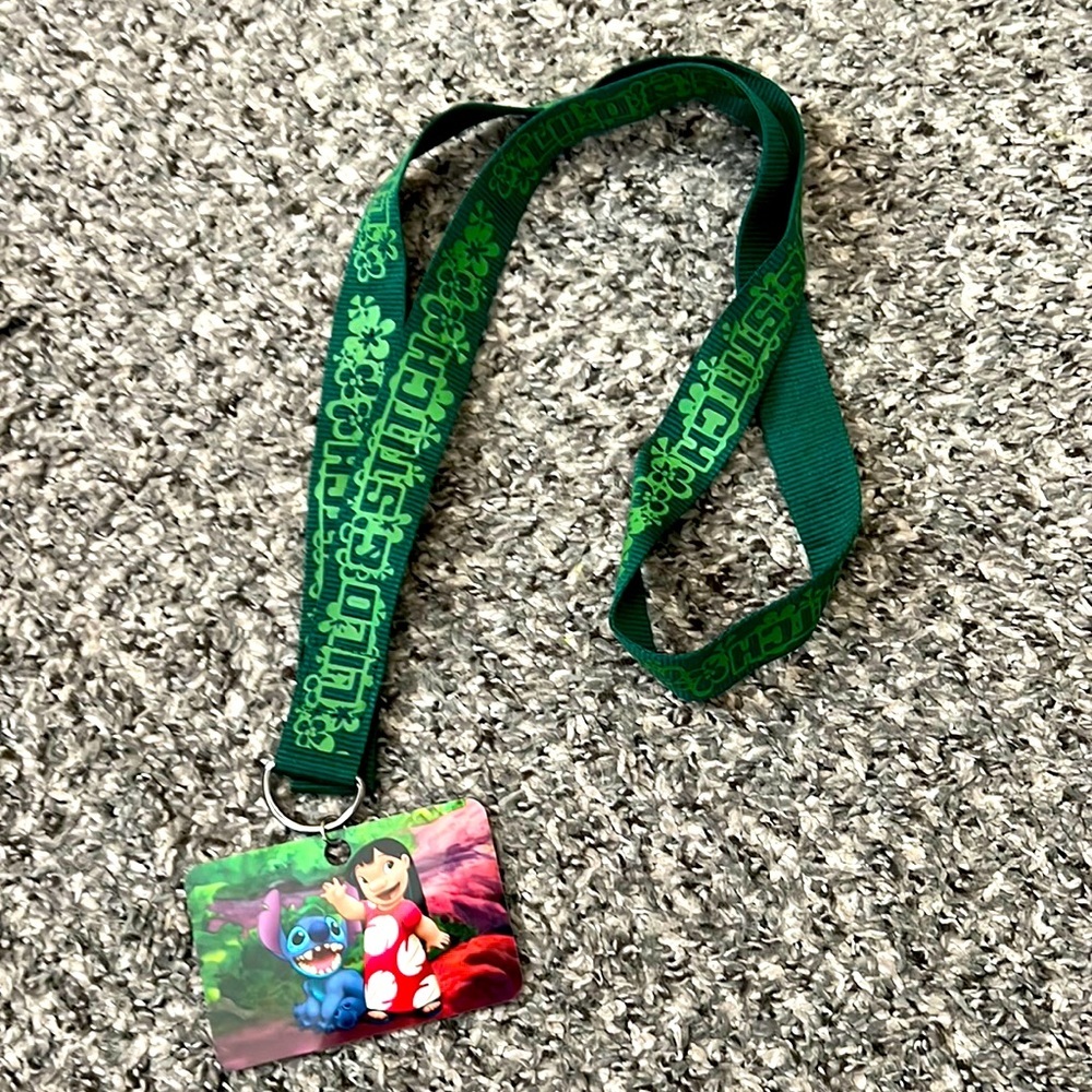 CUTE Lilo & Stitch trading pin lanyard